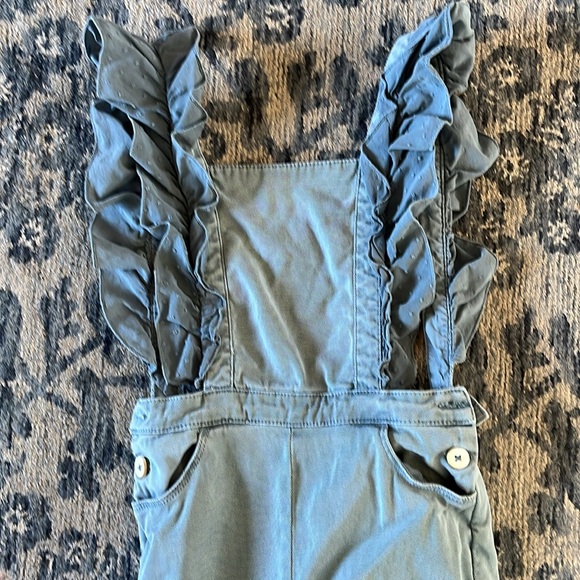 Zara ruffle overalls 4t - Picture 2 of 5